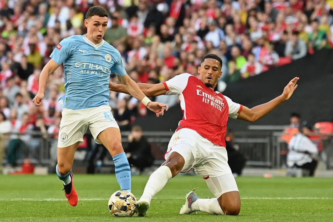 Declan Rice describes William Saliba with a perfect word following Community Shield win